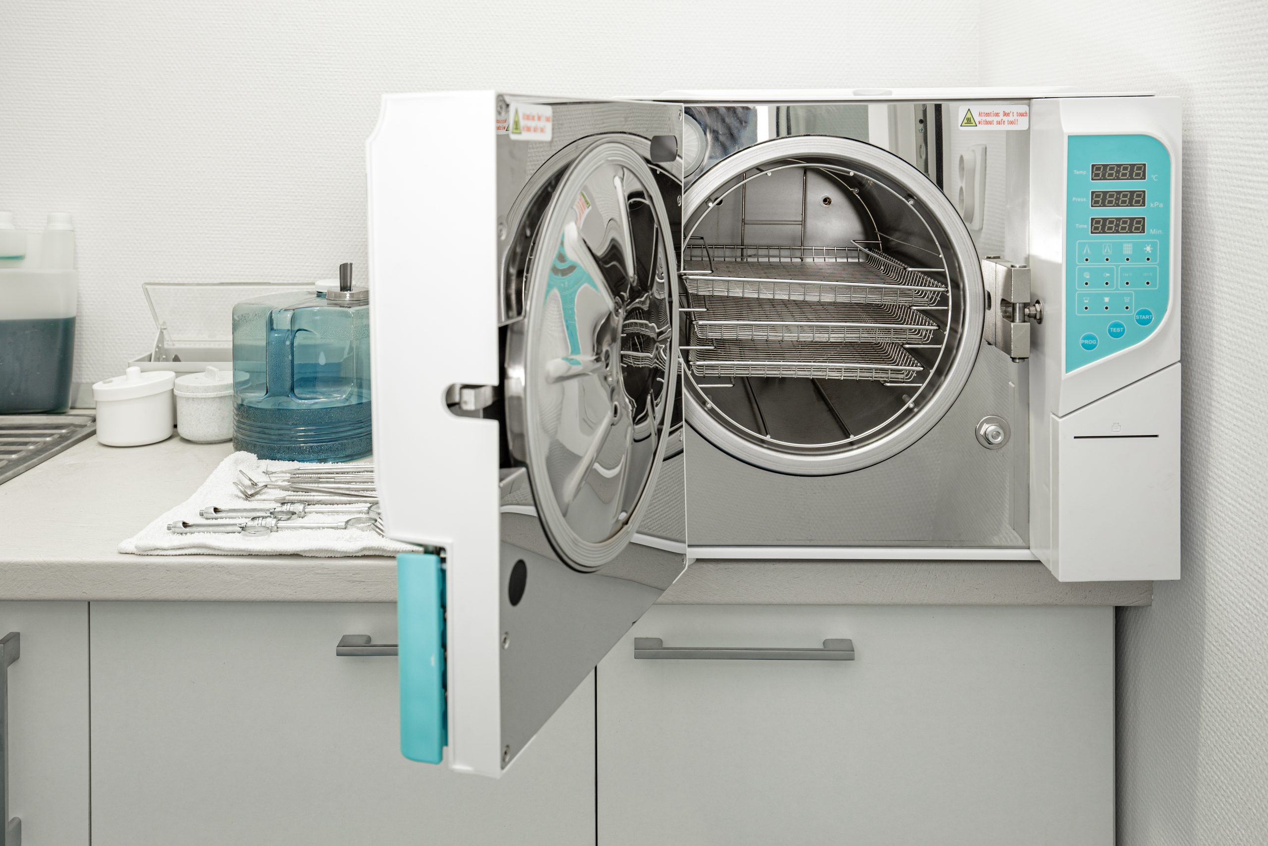 El autoclave de vapor